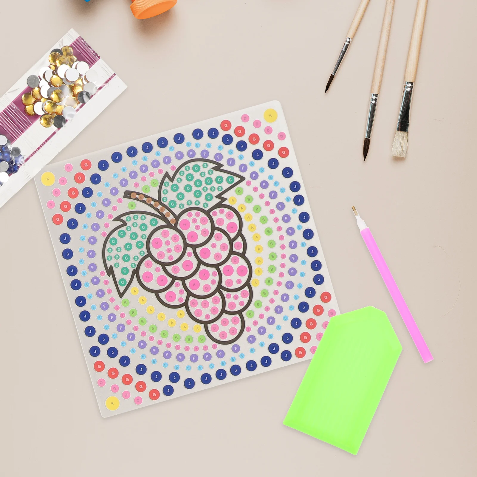 

1 set Kit Kids Crafts DIY Window Art Sparkle Gemstone Decor Activity Children Ages 4-12 Creative Game Puzzle