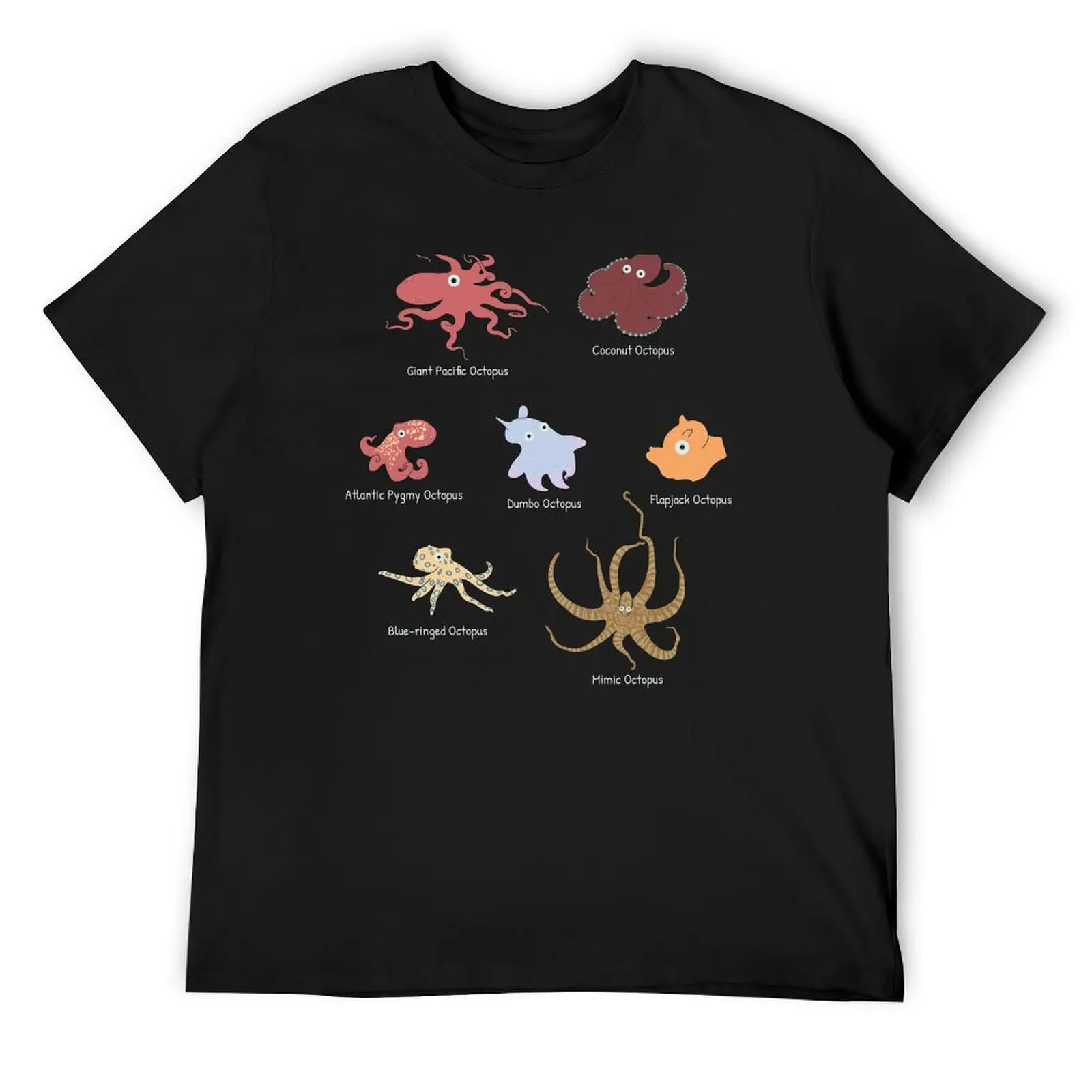 

Cute Collection of Octopus Species Marine Biology Gift T-Shirt topping Louboutins Short sleeve tee mens tall t shirts