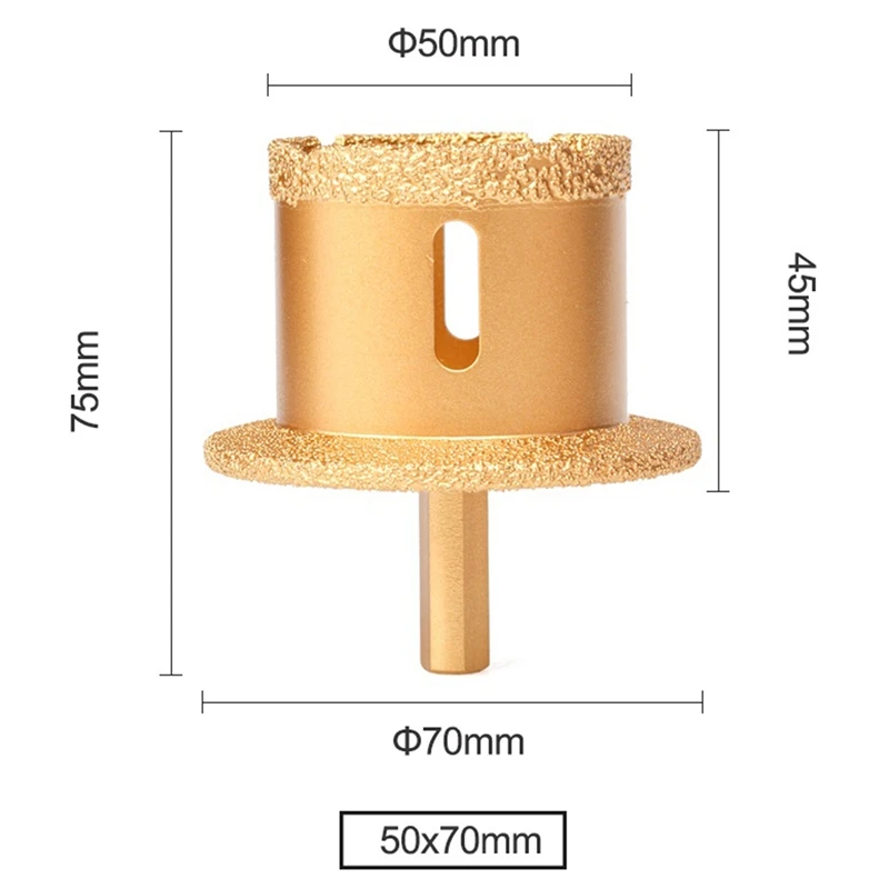 Diamond Double-Layer Hole Opener Basin Drilling Down Pipe Sink Marble Material Ceramic Tile Washbasin Drill Bit