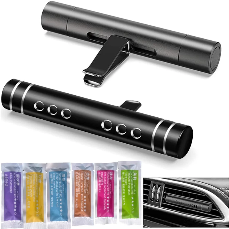5/10/15/20PCS Car Air Freshener Outlet Car Air Conditioning Vent Solid Perfume Car Perfume Stick Supplement 5 Flavour