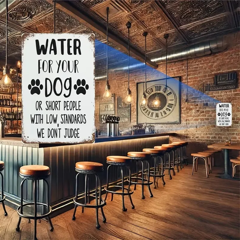 An Interesting Metal Aluminum Sign That Reads, 