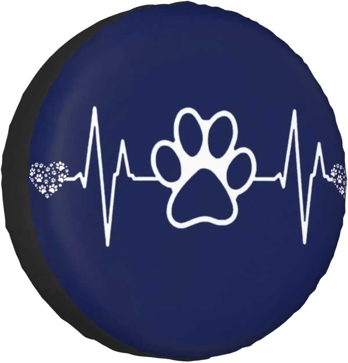 

Забавный узор электрокардиограммы, чехол для запасного колеса, защита колес, защита от воды, пыли, универсальный, подходит для внедорожника, грузовика, кемпера, путешествий