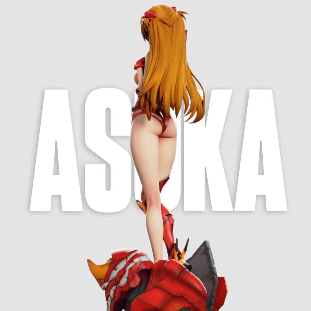 Mecha Girl Asuka Neon Genesis Evangelion Summer Swimsuit Series - 28cm Movable PVC Collectible Model Toys Gifts for Fans view 3