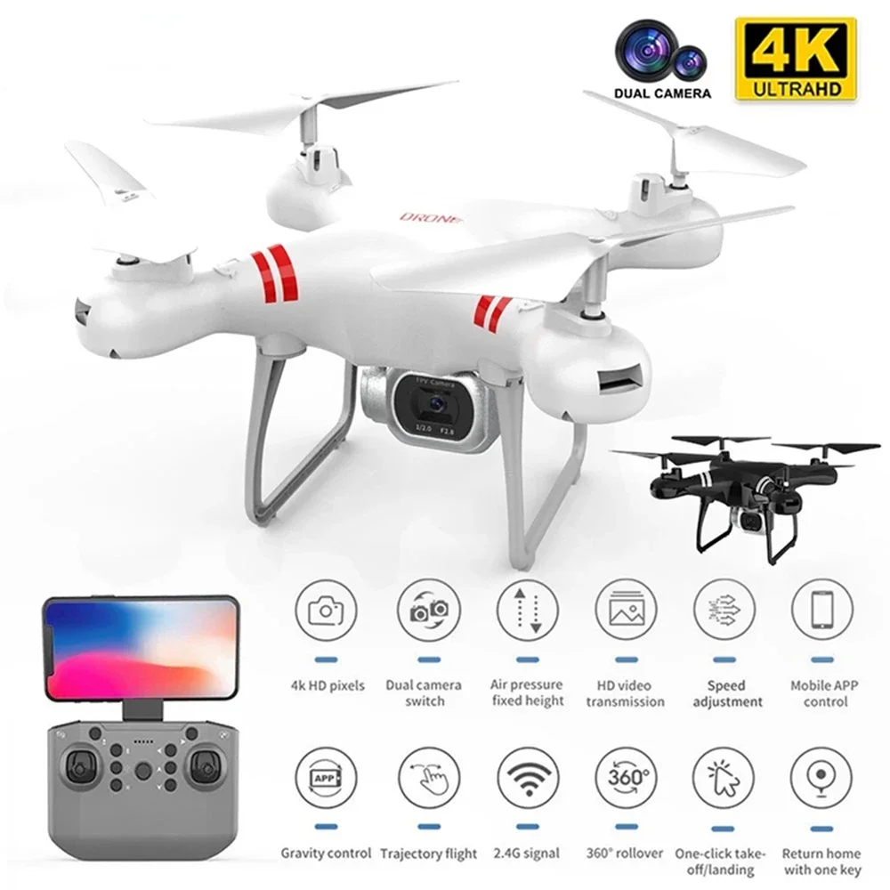 New KY101 Drone 4K Camera HD WIFI Transmission GPS Fpv Drones Air Pressure Fixed Height Four-axis Aircraft