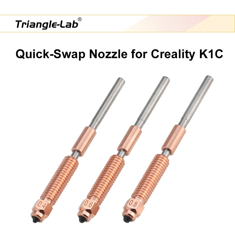 Trianglelab Gehärteter Stahl K1C Düsen-Kit Schnellwechsel für K1C Ender-3 V3 Schnelle Installation High-Flow-Druck Upgrade – Detail 1