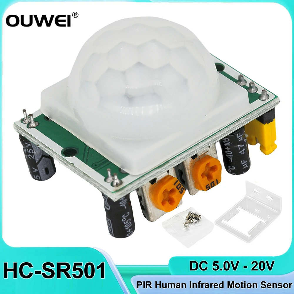 HC-SR501 Adjust IR Pyroelectric Infrared PIR Human Infrared Motion Sensor Detector Module Pi + Case for Arduino for Raspberry