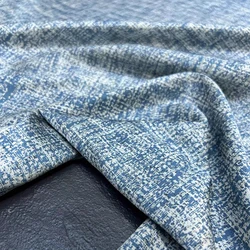 Luxury Mulberry Silk Twill 20 momme Width 140cm High Quality Silk Stretch Fabric Blue Color Suits and Dress Material Cloth