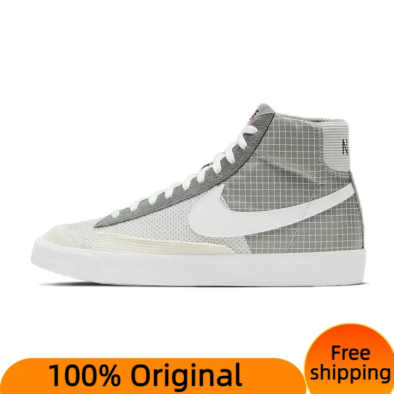 Nike Blazer Mid 77 Patch - Smoke Grey Sneakers shoes DD1162-001 With Original Box