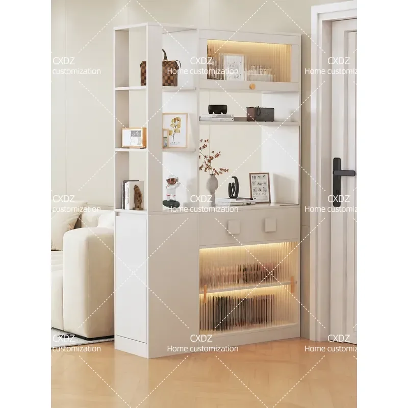 Screen Partition Entrance Cabinet Integrated Shoe Cabinet Living Room Sofa Side Table Bar Shelf Wine Storage Unit
