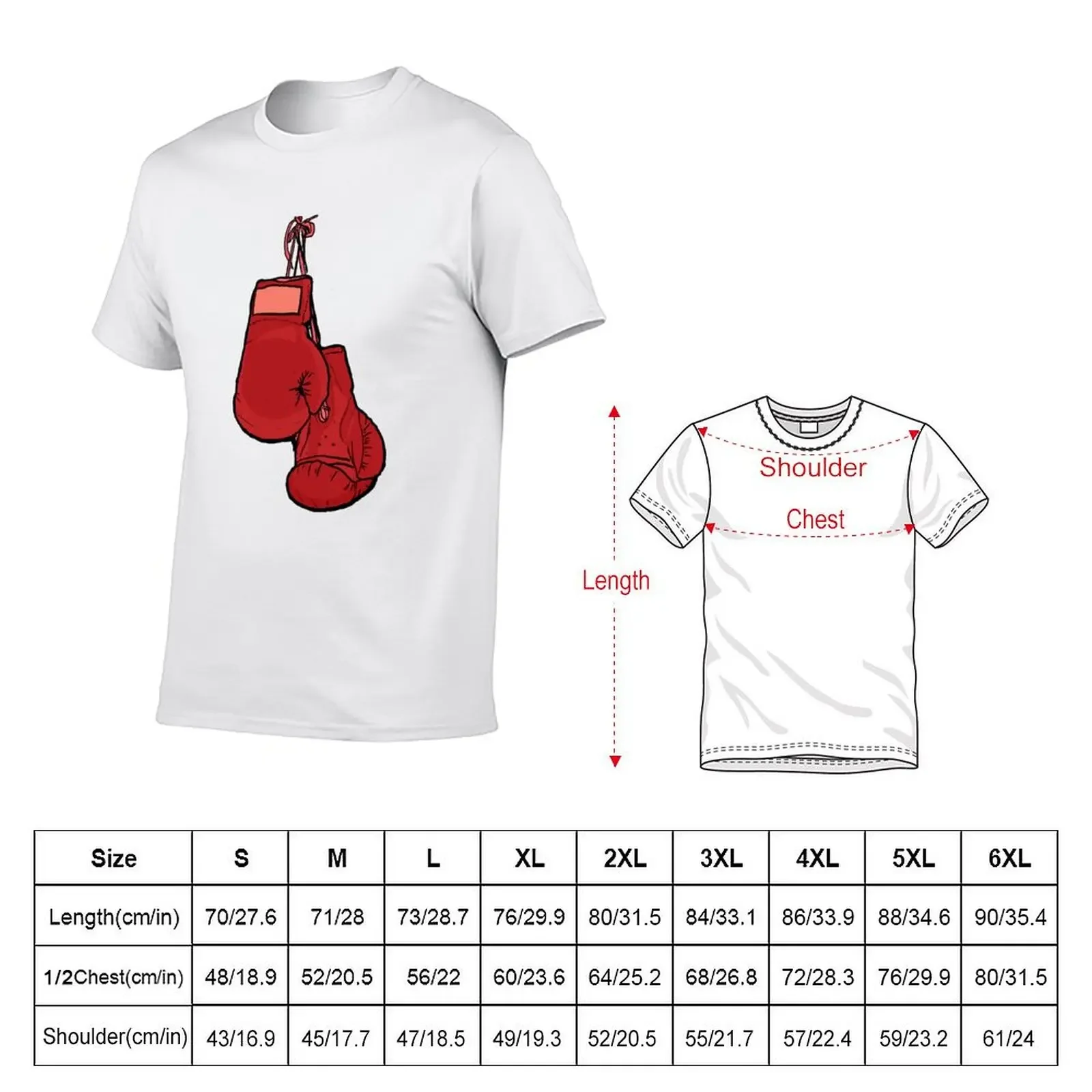 Hanging Red Boxing Gloves T-shirt blanks anime clothes animal prinfor boys shirts graphic tees mens t shirt graphic