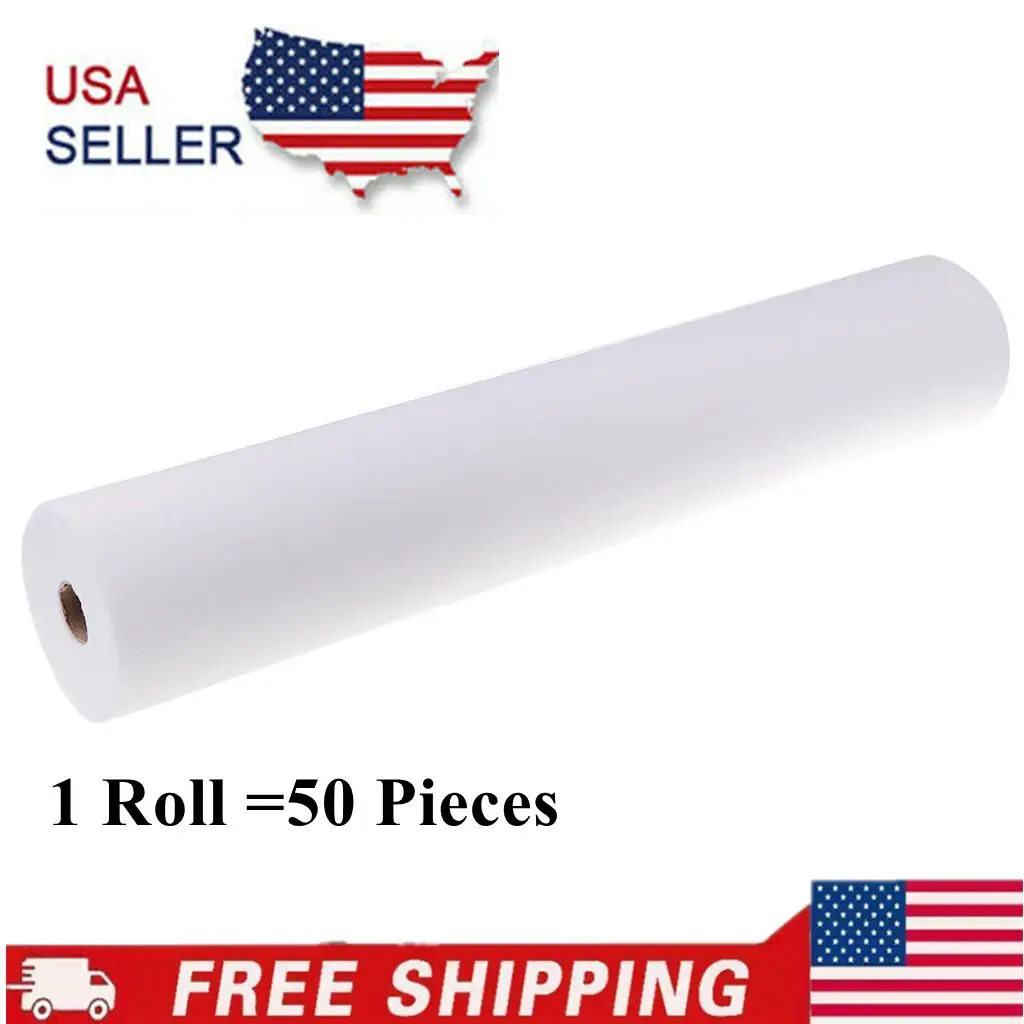 50Pcs/Roll Disposable Headrest Covers Sheets for Massage Tables