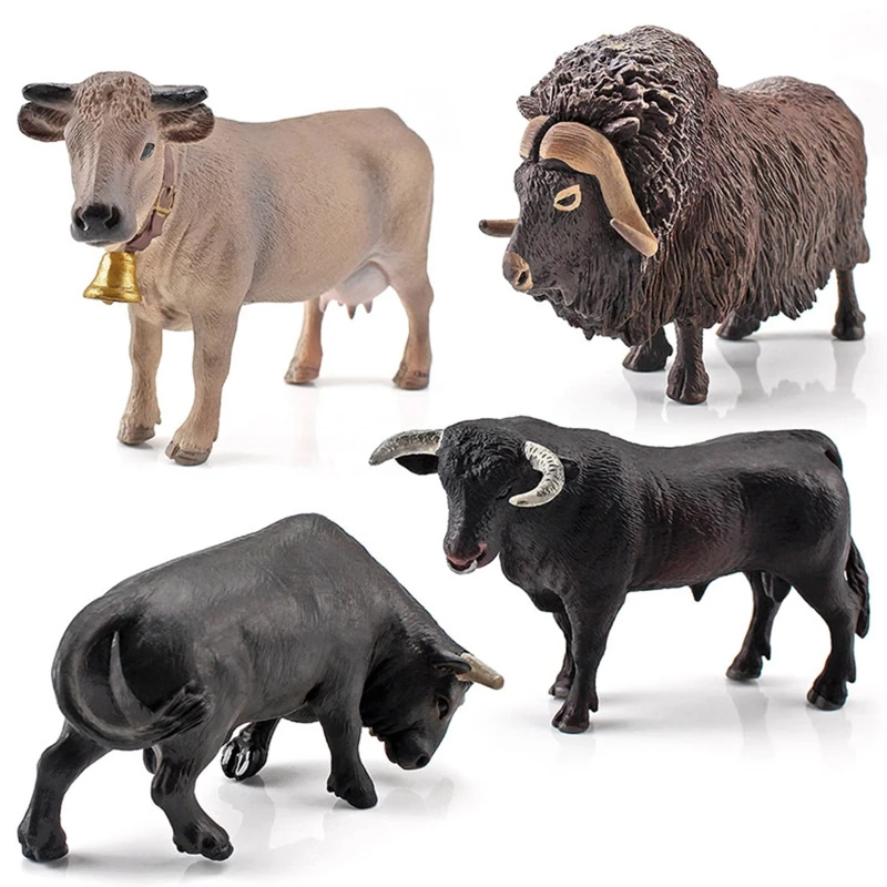 

Y1UB Farm Realistic Cow Cattle Figurines Cow Model Educational Gifts