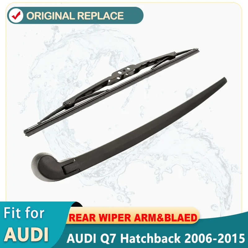 Car Rear Wiper Blades Back Window Wipers Arm For AUDI Q7 Hatchback (2006-2015) 360mm Auto Windscreen Blade Accessories