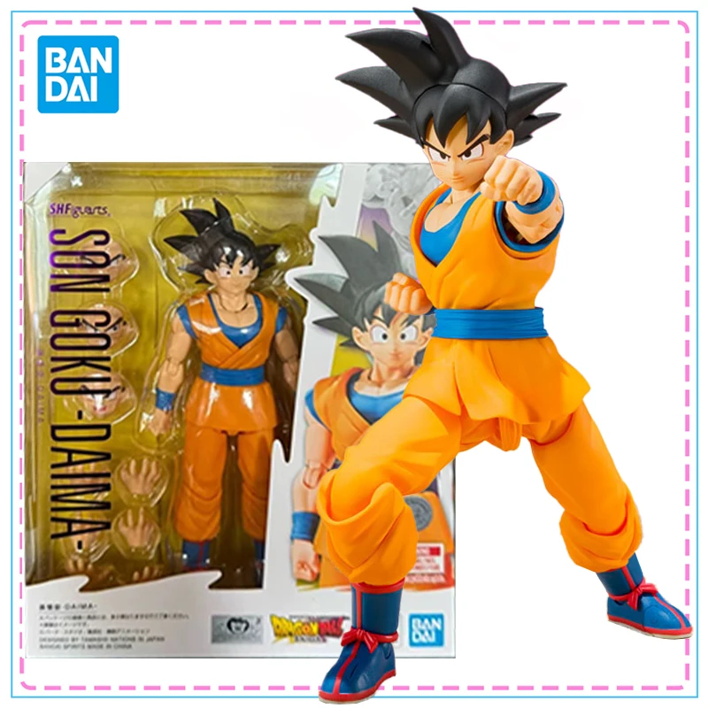 

Bandai S.H.Figuarts Dragon Ball Son Goku DAIMA, аниме, экшн-фигурка, модель игрушки, натуральная коллекционная модель SHF для детей, игрушки, подарки