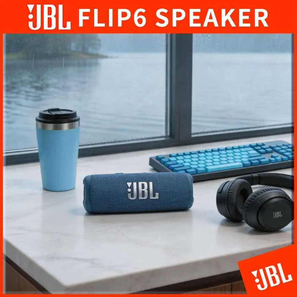JBL Flip 6 Portable Rechargeable Outdoor Speaker Bluetooth Connection IP67 Protection Deep Bass 12 Hours Play Time Audio