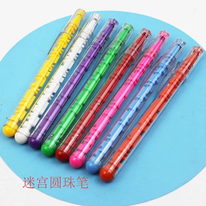 

30pcs Creative stationery students use maze pen ball pen new strange interesting puzzle pen maze ball pen toy