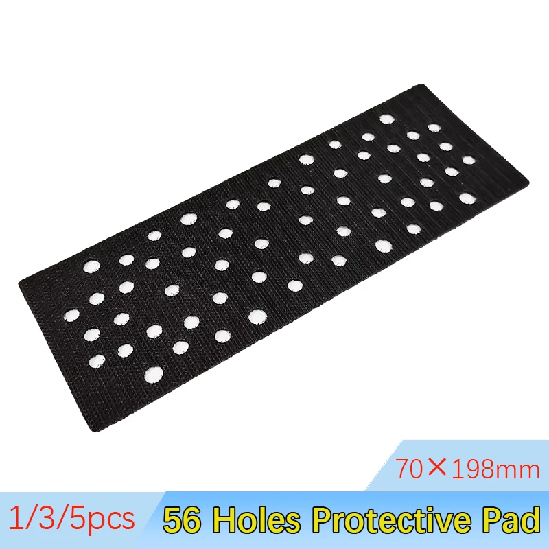 

1/3/5pcs 198x70mm Ultrathin Protective Pad 56 Holes Sanding Disc Pad Hook&Loop Pad Protector for Polishing Mirka Sanding pad