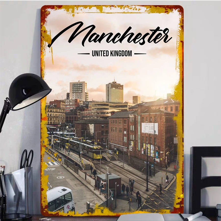 Manchester Skyline UK Metal Wa - Home Office Uk recensie en prijs
