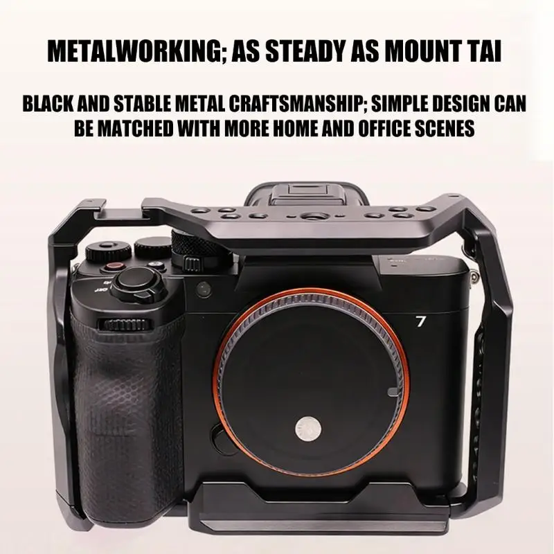 W3JB Kamerakäfig für A7M4 A7M5 A7R5 Aluminium Vollkäfig Schnellwechselplatte DSLR-Kamera – Detail 9