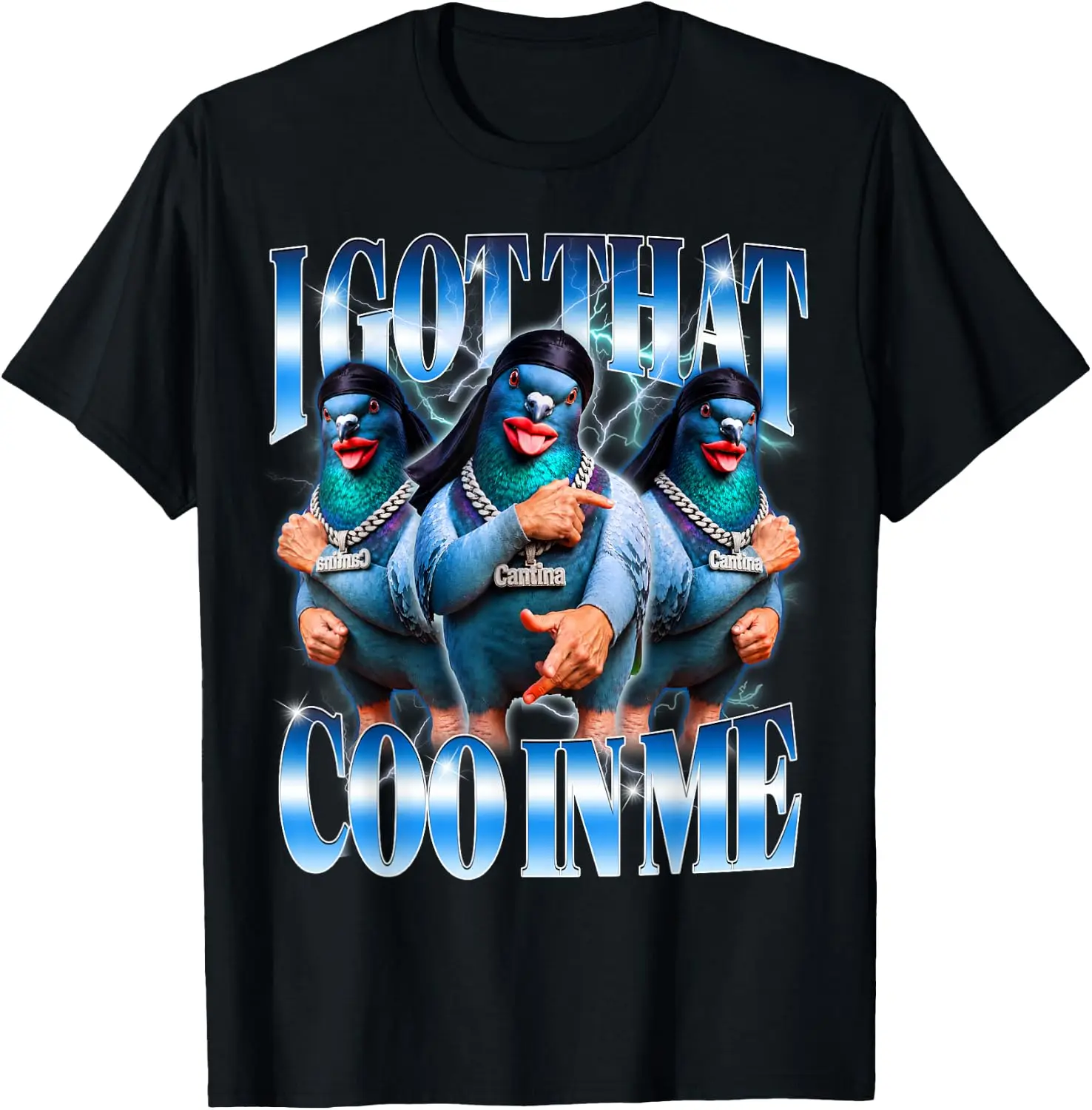 I Got That Coo In Me Funny Cantina Pigeon Brainrot Meme T-Shirt Cute Halloween Pumpkin Short-Sleeve Shirt – Fun, Breathable, Pure Cotton, Stylish, and Comfortable for Sports or Lounging