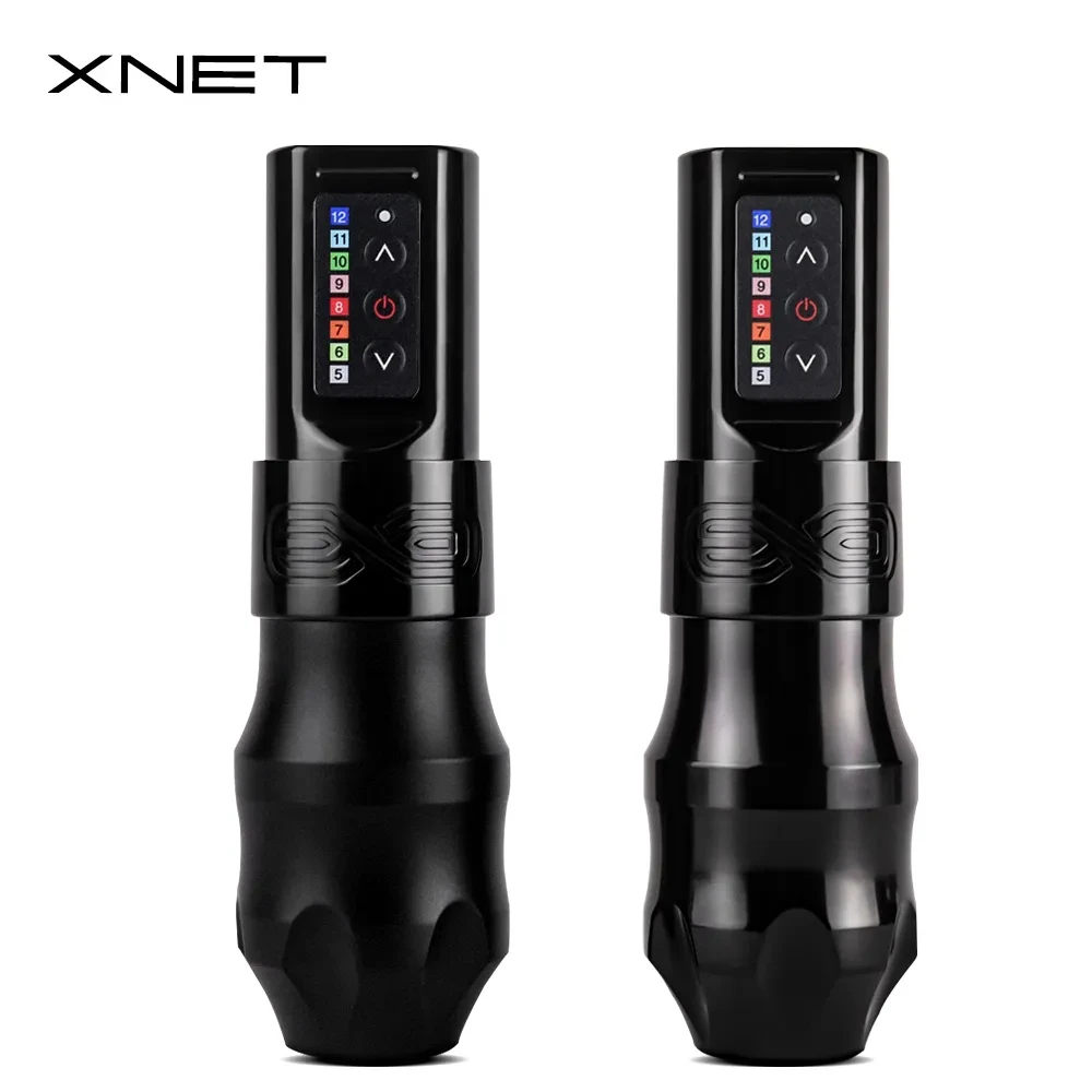 XNET EXO Professional Wireless Tattoo Machine Pen Rotaty Powerful Coreless Motor with Digital LED Display for Tattoo Artist