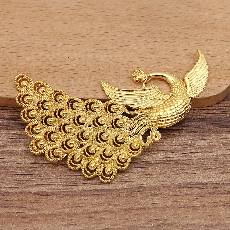 BoYuTe (20 Pieces/Lot) 54*75mm Alloy Peacock Jewelry Materials Diy Hand Made Accessories Parts