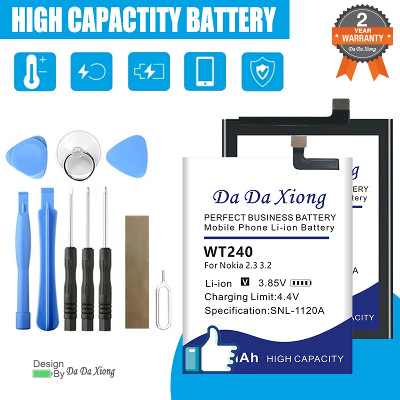 BV-6A WT240 HE316 BP-5T WT340 HQ480 HE365 Battery For Nokia Banana Lumia C5 6 8.3 1 2.3 3.2 5.3 G10 G20 820 820.2 820T 2060 Plus