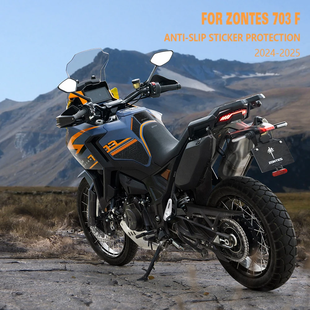 

For Zontes 703F 2025 Motorcycle Side Tank Pad Anti-Slip Sticker Gas Knee Grip Protector Decal 703 F Adventure