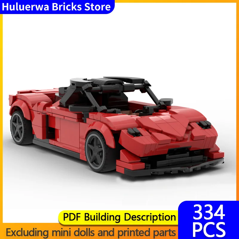 

Модель скоростного гоночного автомобиля MOC, строительные кирпичи Huayra, верхний уровень, спортивный автомобиль, модульная технология, детские праздничные подарки, сборные игрушки
