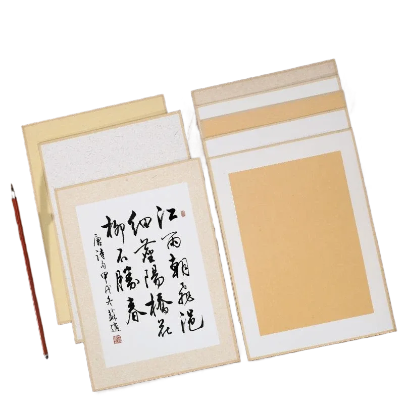 

Chinese Painting Calligraphy Rice Paper Cardboard Ancient Handmade Half Ripe Xuan Paper Calligraphy Works Ripe Xuan Papers Ink