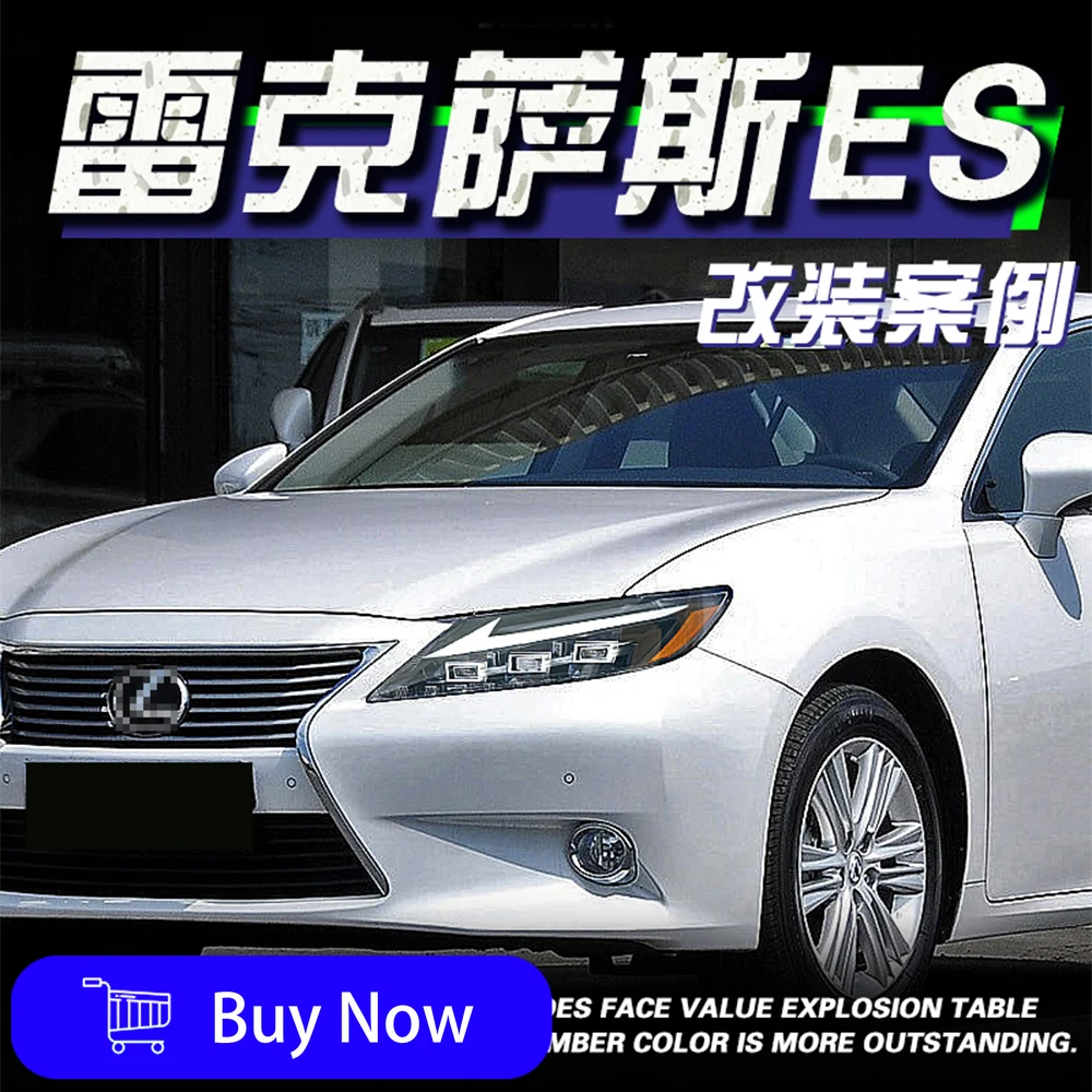For Lexus ES 200 260 300 2013-2014 LED Car Headlight Assembly Upgrade High-Quality Dynamic Triple Lens Tool Accessories