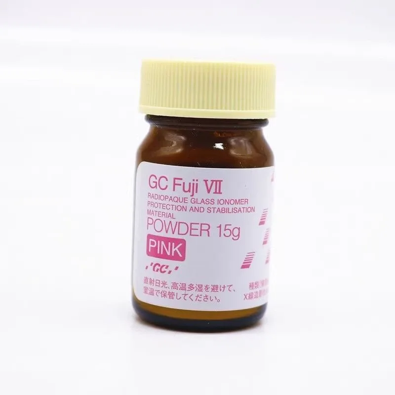 Dental Material Fuji VII Glass Ionomer Cement 15g Powder + 10g Liquid Oral Dental Groove Protection Oral Filling Materials