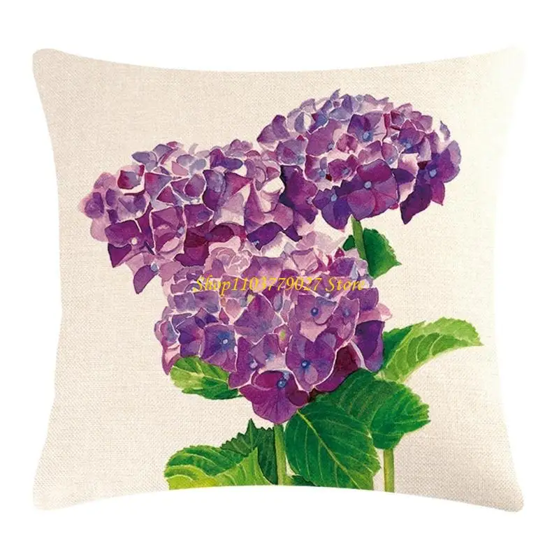 

C4DF Mother Day Hydrangea Throw Throw Pillow Cover красивые цветочные подушки крышка