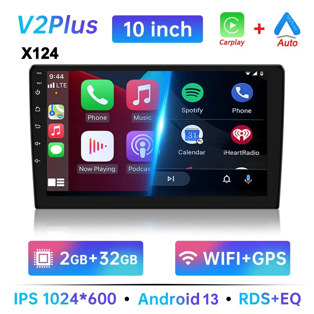7/9/10 inch Universele Android 13 Autoradio 64G Autoradio android 2 Din autoradio GPS BT Centrale multimedia Slimme autosystemen