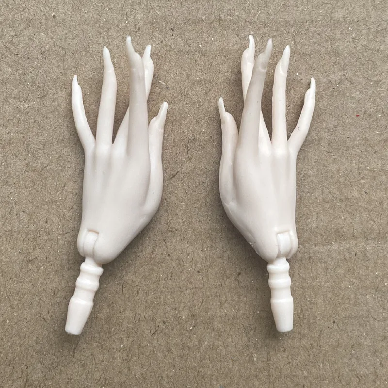 MENGF 1/6 دمية الأيدي مسمار طويل 7 لفتات دمية الأيدي البني الوردي الأبيض سوبر وايت أجزاء الدمية الملحقات #1