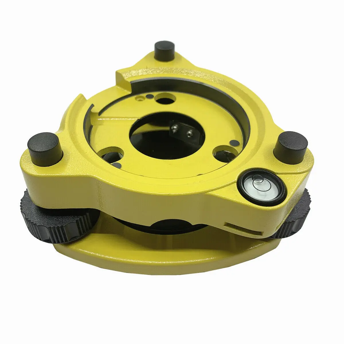 New Three-Jaw Yellow Tribrach Without Optical Plummet For Total Station Prism