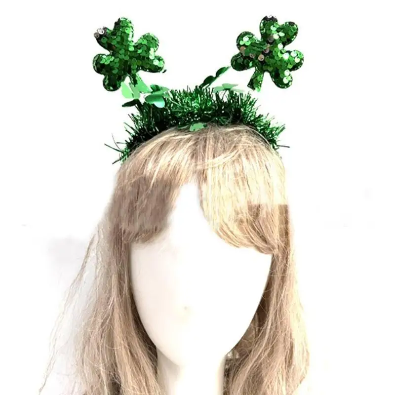 A52E Kabouter haarhoepel klatergoud kostuums Patrick's Day Wear Party Props