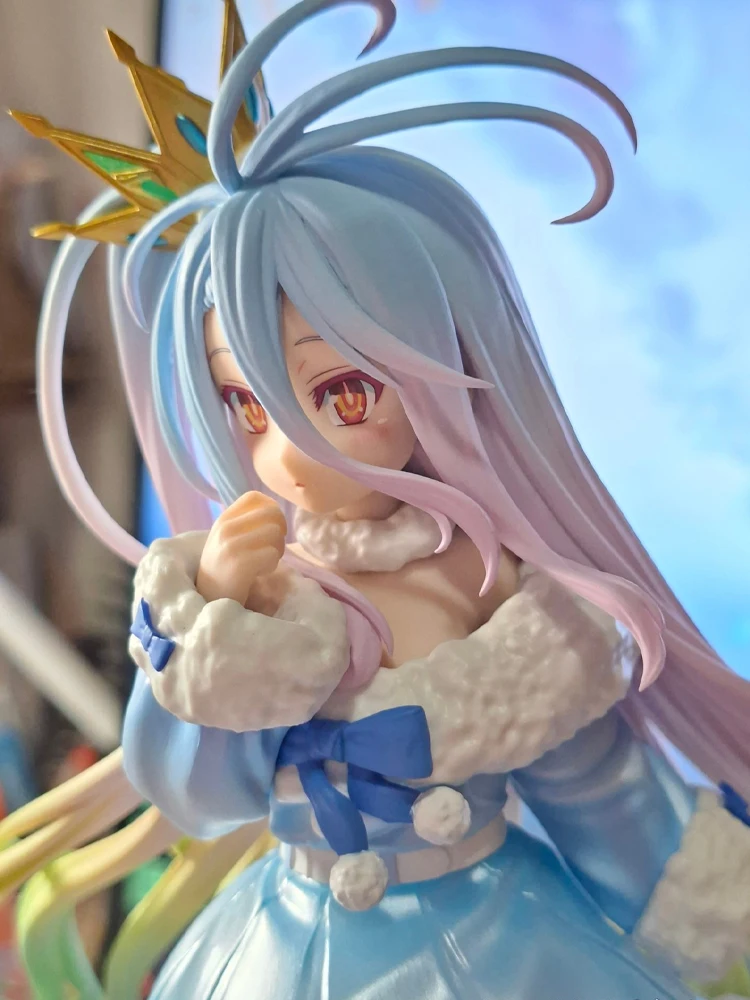 Pre-vente véritable Furyu No Game No Life TENITOL Shiro figurine d'action Anime japonais avec visage Interchangeable pour anniversaire