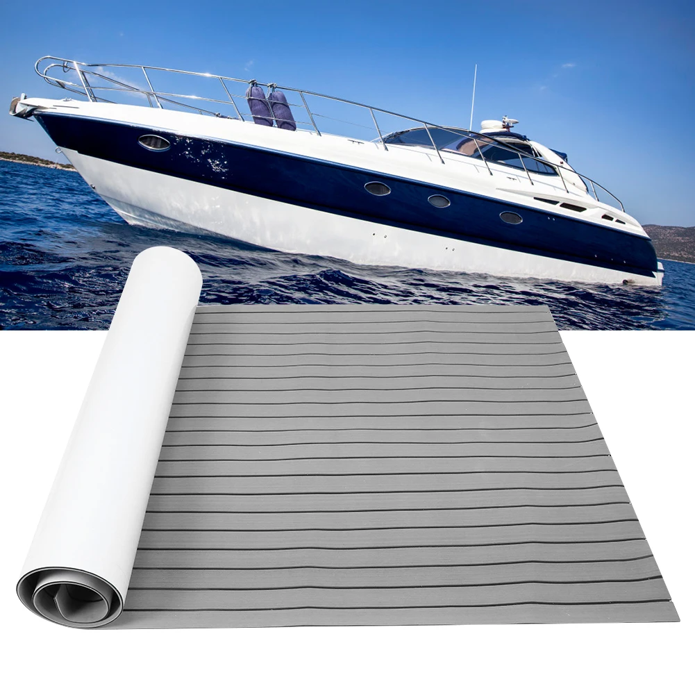 Boats EVA Foam Teak Flooring Mat Anti-Slip Self-Adhesive Pad Waterproof Marine Carpet Decking Pad for Marine Boat Yacht