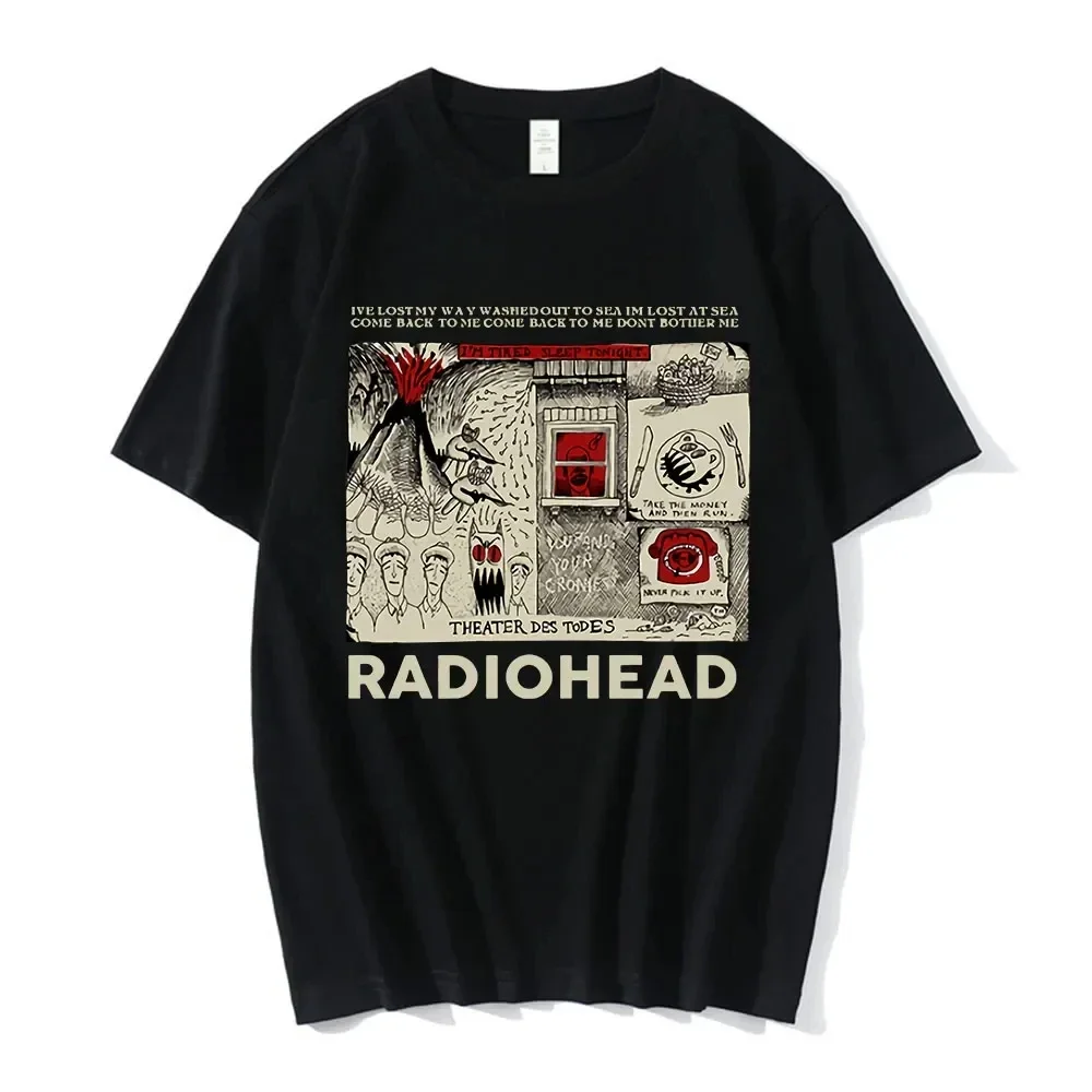 Camiseta Clásica Vintage de Radiohead para Hombre, Camisetas de la Gira por América del Norte, Camiseta de Rock para Hombre y Mujer, Camisetas Hombre, Hip Hop, Estilo Urbano, Informal