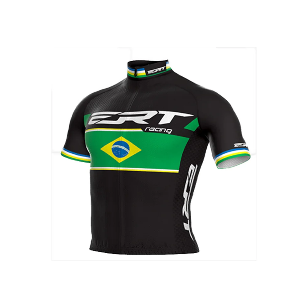 

Brazil Bike Racing Cycling Mens Short Sleeve Jerseys Quick Dry Breathable Clothing Camisa Ciclismo Masculina Bicicletas Shirts