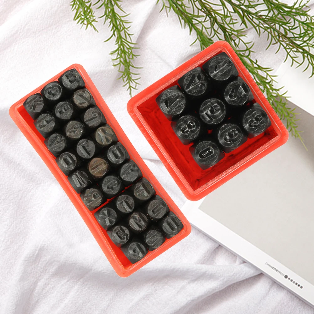 

36 Pcs Number Alphanumeric Stamping Tool Alphabet Stamps Making Kit Steel Punch