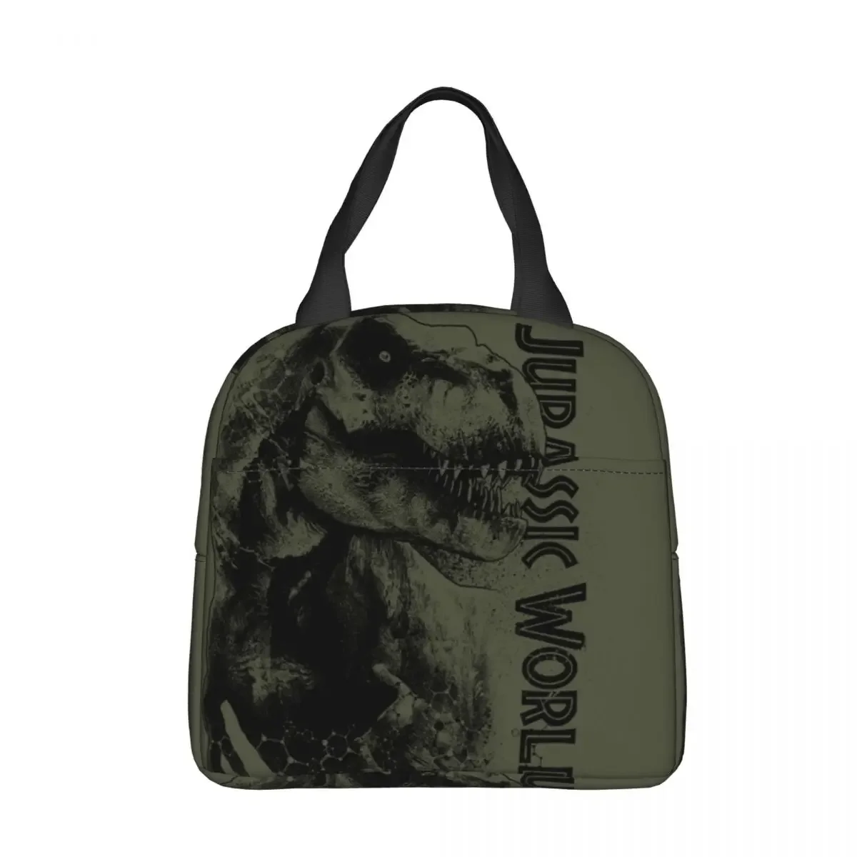 Jurassic Park On The Prowl Insulated Lunch Bag Leakproof Reusable Cooler Bag Tote Lunch Box Beach Picnic Men Women