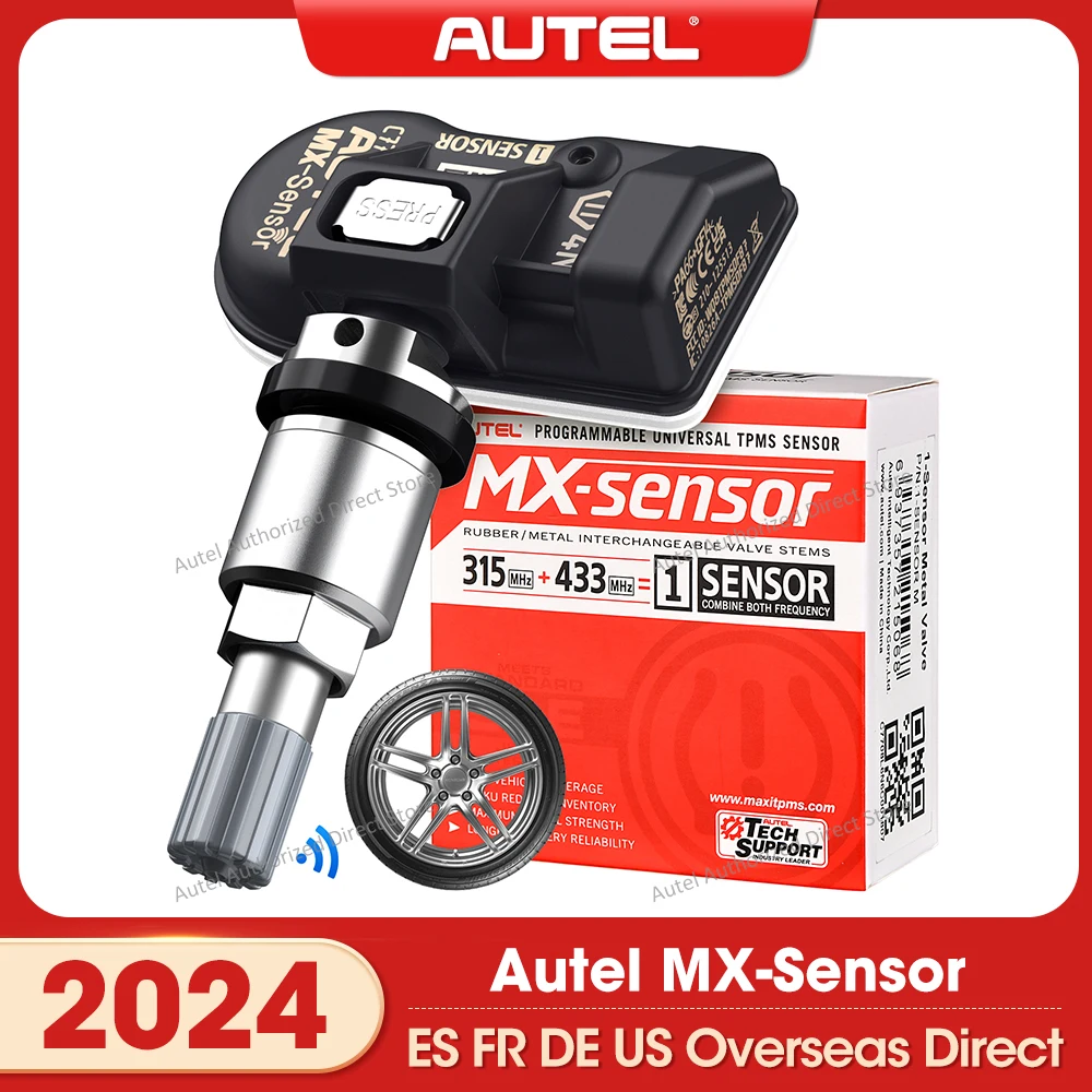 

Autel MX Sensors 2in1 Press-in Sensor 315MHz + 433MHz frequencies Tire Replacement TPMS Sensor Work with TS501 TS508WF ITS600E