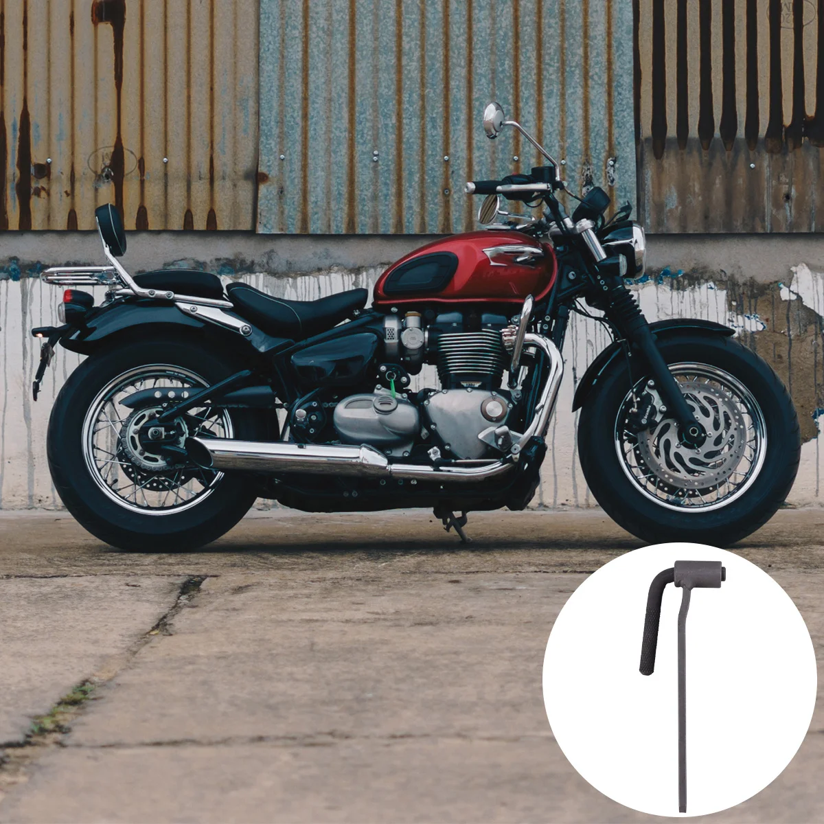 

2Pcs Motorbike Screw Wrench Vanadium Steel Durable Motorcycle Adjustment Tool Universal Spanner Lightweight Compact Repair Tool