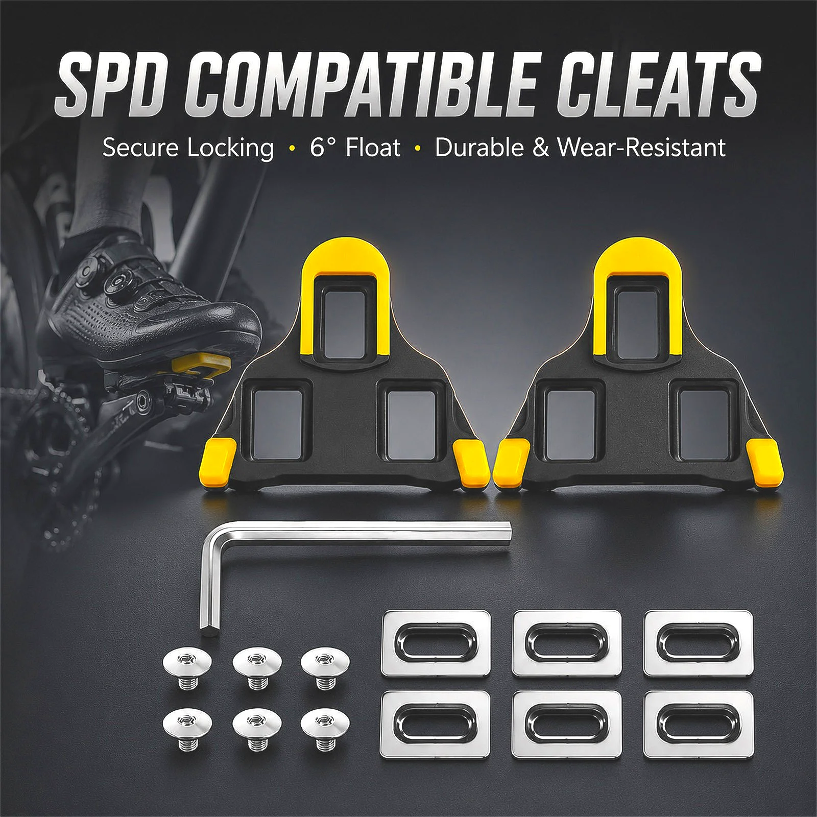 Road Bike Pedal Cleat SPD Bicycle Pedals Self-locking Plate Clip for SHIMANO Bike Cycling Shoes Bicycle Accessories