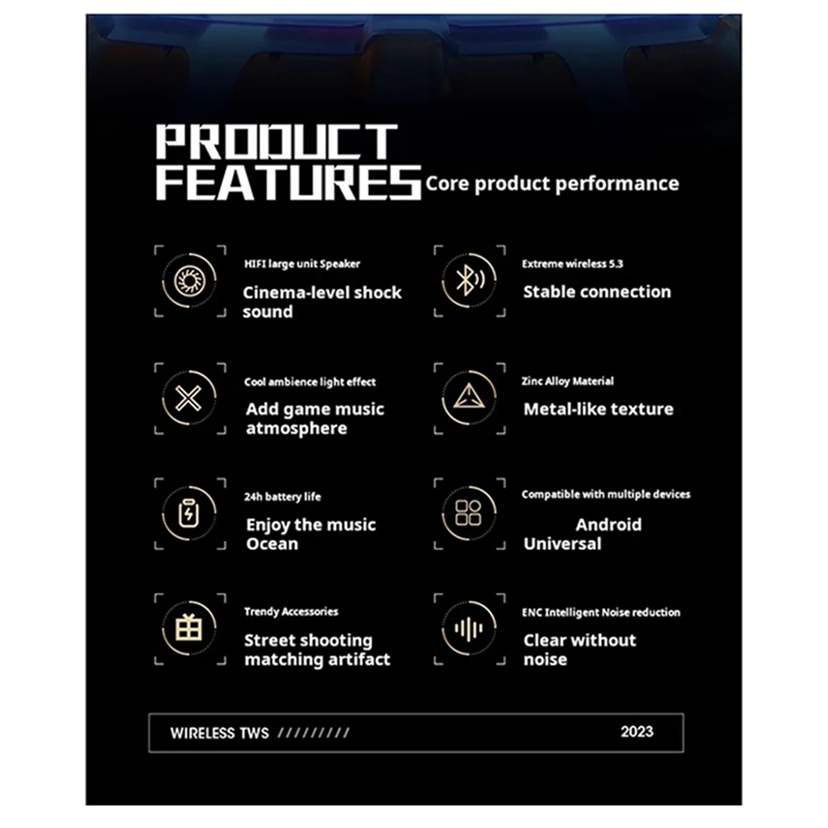 سماعة بلوتوث ENC للحد من الضوضاء، عرض Ai، سماعات بلوتوث، سماعات ستيريو، سماعات أذن لاسلكية رياضية مع ميكروفون