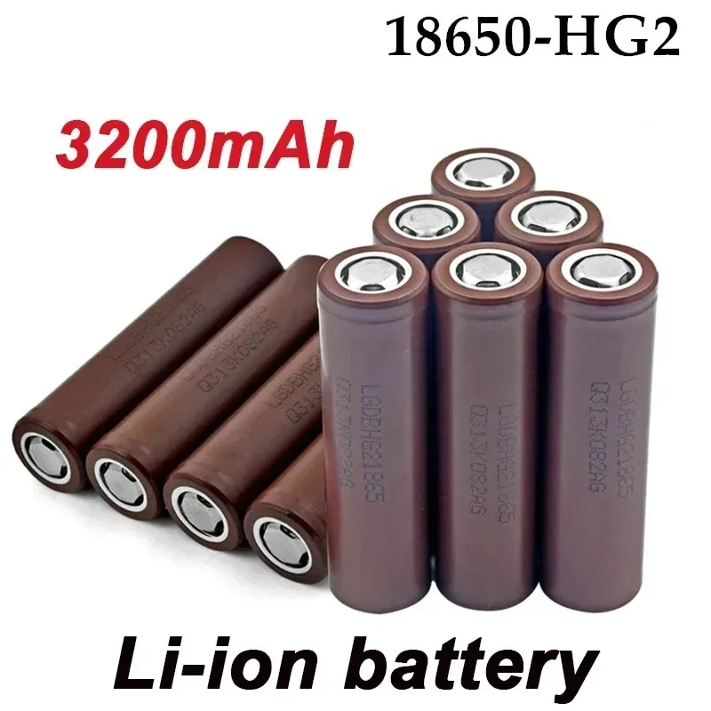 2024New100%Original HG2 18650Battery 3200mAh Battery 18650 HG2 3.6V Discharge 20A Dedicated for Power Rechargeable Battery