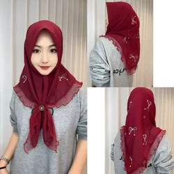 Muslim Islam Woman Cover Head Chiffon Hijab Scarves 90cm*90cm