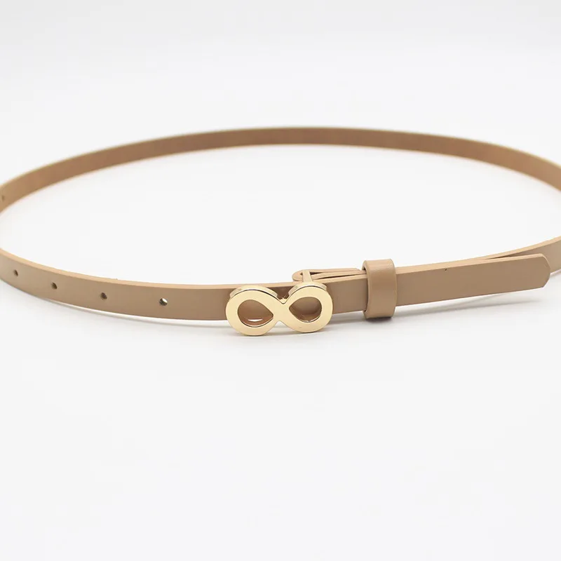 Женский пояс для брюк, украшение для платья, кожаный тонкий ремень для женщин, поясной ремень с металлической пряжкой